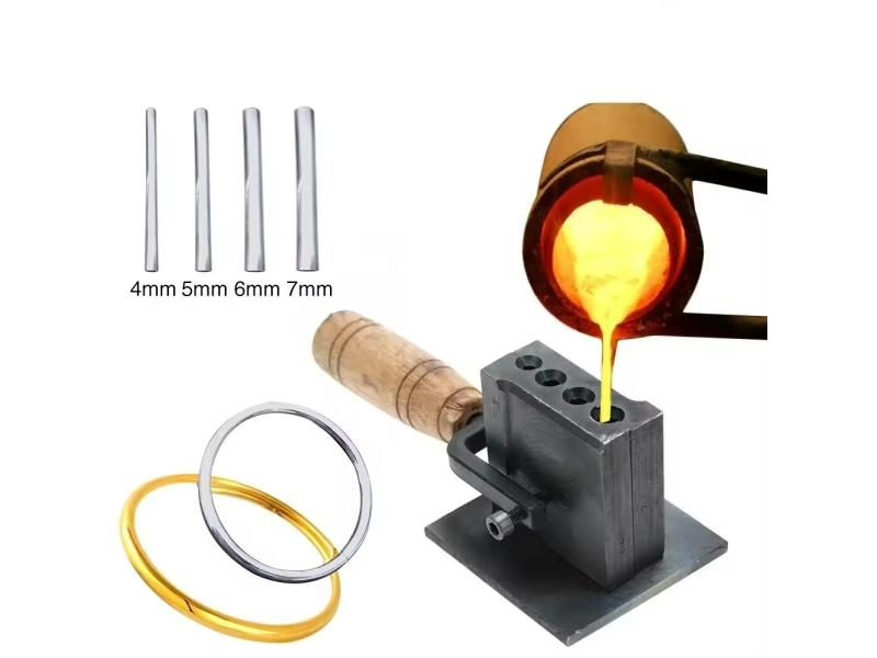 Cylinder Crucible Mold For Gold Silver Casting Metal Refining Tools Carousel 2