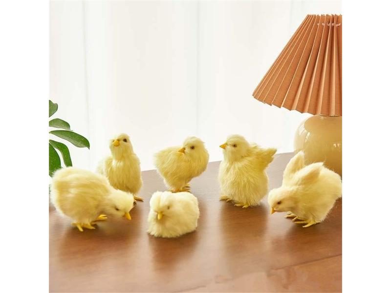Realistic Soft Plush Chicken Ornament For Home Decoration And Teaching Carousel 2