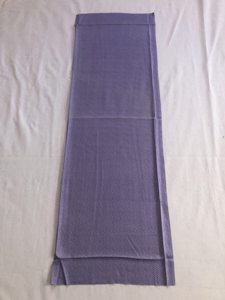 Vintage Purple Japanese Rinzu Silk Fabric Piece Kimono Panel Carousel 1