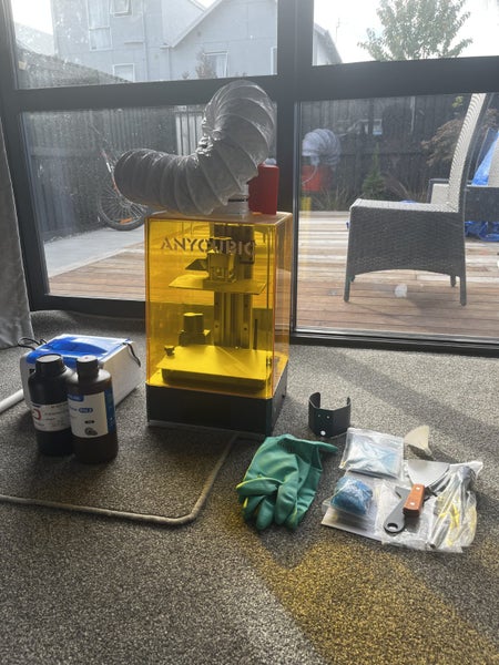 Full Resin Printing Setup (Ventilation system + Ultrasonic Cleaner + Resin) Carousel 1