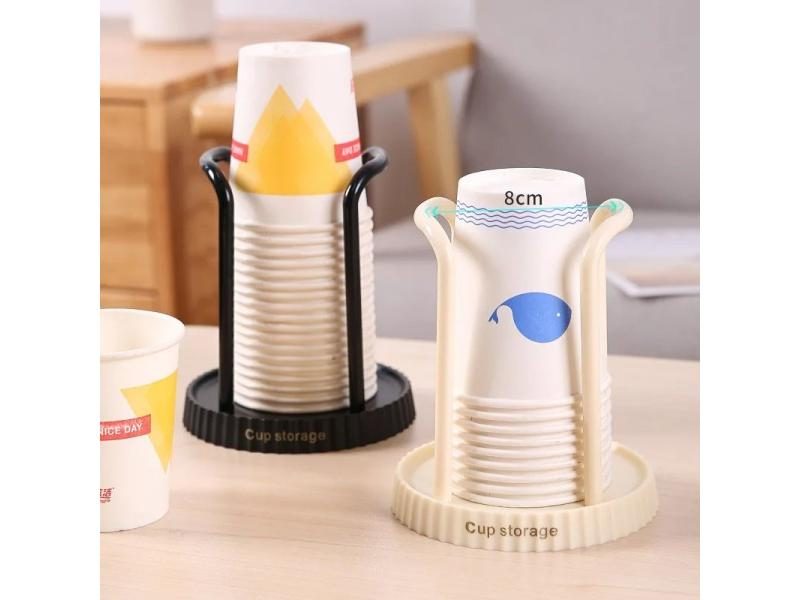 Desktop Disposable Cup Storage Holder For Living Dining Room Carousel 2