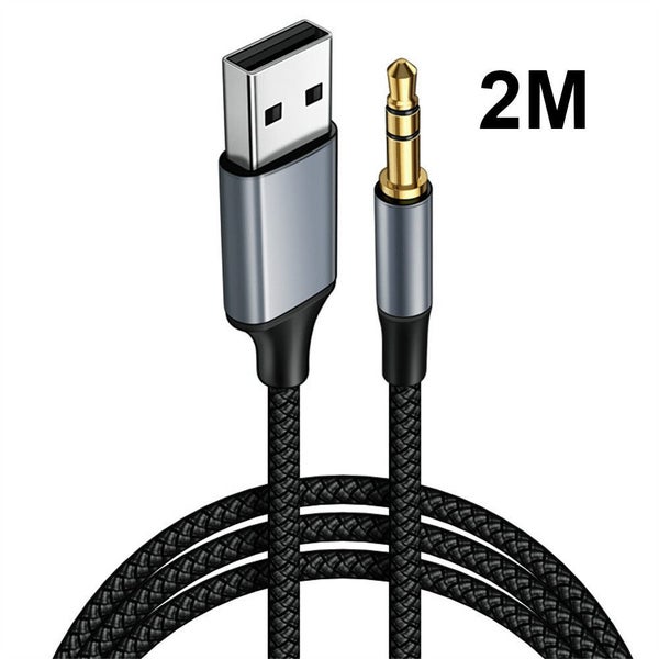 Adapter Wire USB A to 3.5 Jack Male to Male USB to 3.5mm Aux Line Audio Cable Carousel 13
