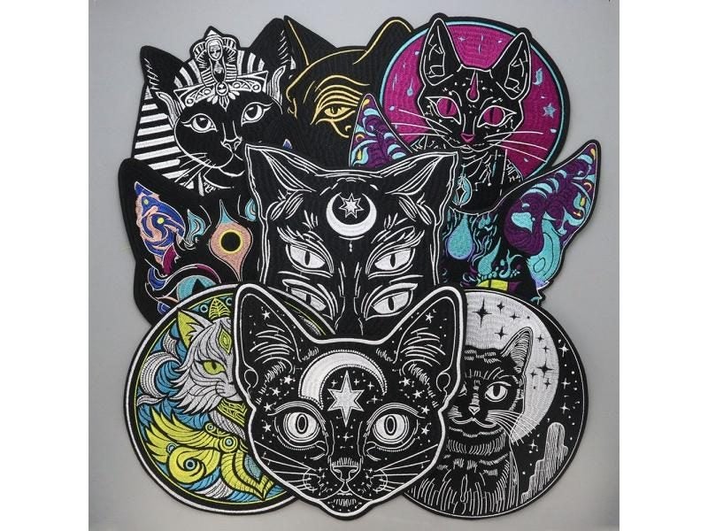 Cartoon Animal Cat Face Iron On Patch For Clothing Carousel 2