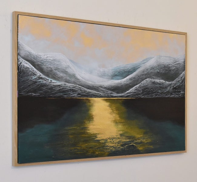 THE SOUTHERN ALPS - GOLD LEAF - FLOATING FRAME - LARGE Carousel 10