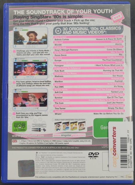 SingStar 80's PS2 Game Carousel 4