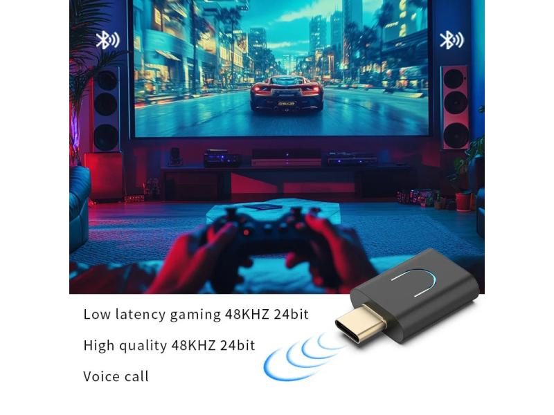 Bluetooth 5.4 APTX HD Adapter For PS4 TV Notebook PC Carousel 2