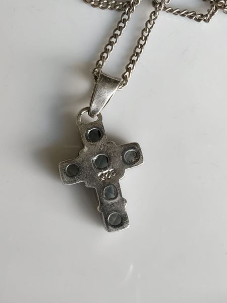 Sterling Silver cross necklace Carousel 3