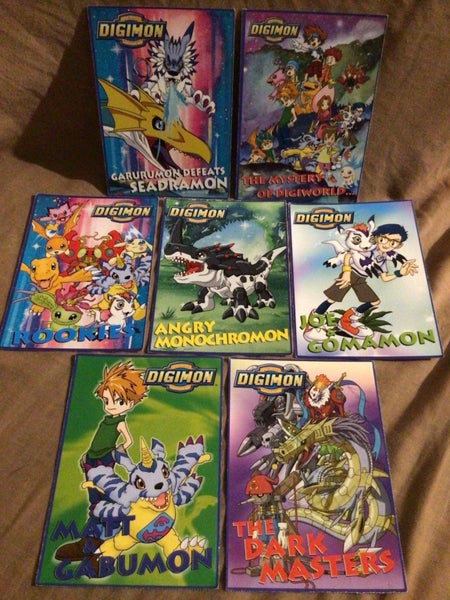 7x DIGIMON CARDS DIGITAL DIGIMON MONSTERS 2001 Rare Postcards 25 Year Old Lot Carousel 10