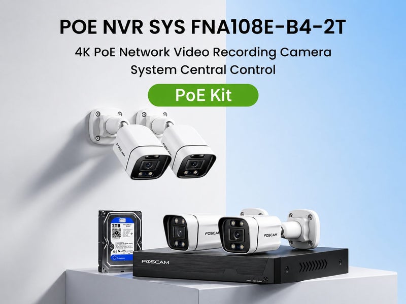Foscam Security Camera Package 8CH NVR + 6 Cameras 4K/8MP FNA108E-B4-2T Carousel 1