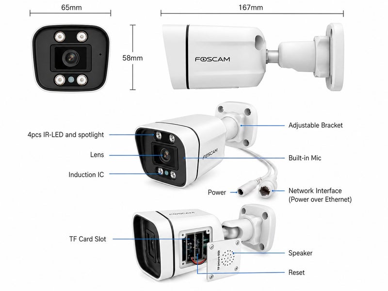 Foscam Security Camera Package 8CH NVR + 6 Cameras 4K/8MP FNA108E-B4-2T Carousel 9