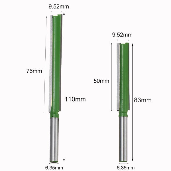 1 / 4x3 / 8 Inch Straight Blade Cutting Bearing Extra Long Flush Trim Rou CHK44R Carousel 8