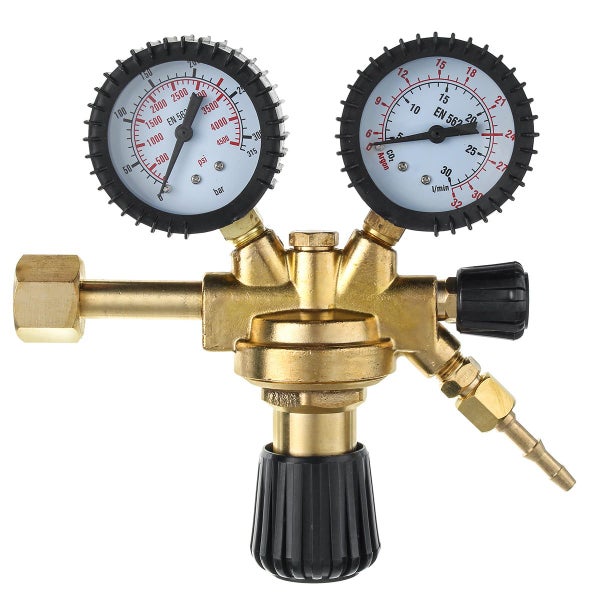 CO2 Argon Gauge Pressure 2 Gauge Regulator 200 BAR Reducer For Welding Bo CHK44R Carousel 1
