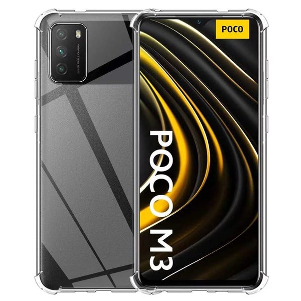 for POCO M3 Case with Air Bag Shockproof Transparent Non - Yellow Soft TP CHK44R Carousel 2