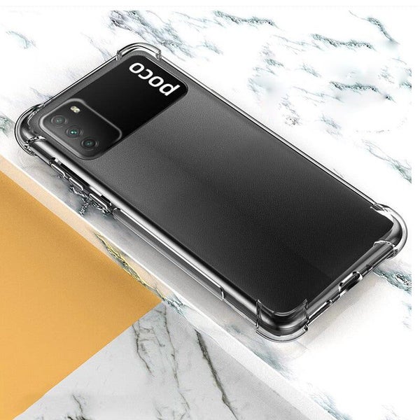 for POCO M3 Case with Air Bag Shockproof Transparent Non - Yellow Soft TP CHK44R Carousel 9