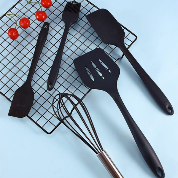5pcs Silicone Cooking Utensils Kitchenware Set Eggg Beater Spoon Spatula CHK44R Carousel 2