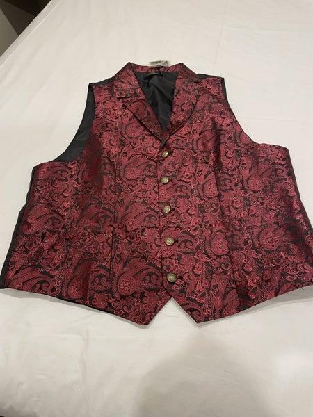 Steampunk Suitable Burgundy Waistcoat Carousel 1