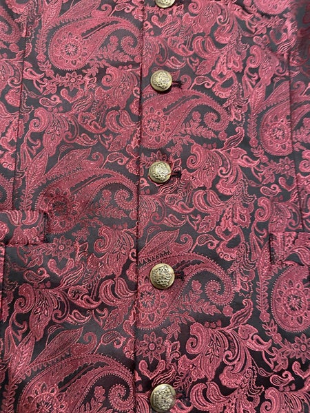 Steampunk Suitable Burgundy Waistcoat Carousel 5