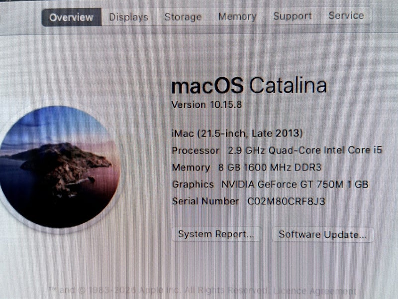 Apple iMac 21.5" (OS 10.15.8) – Core i5 / 8GB RAM / 1TB HDD, includes Printer. Carousel 5