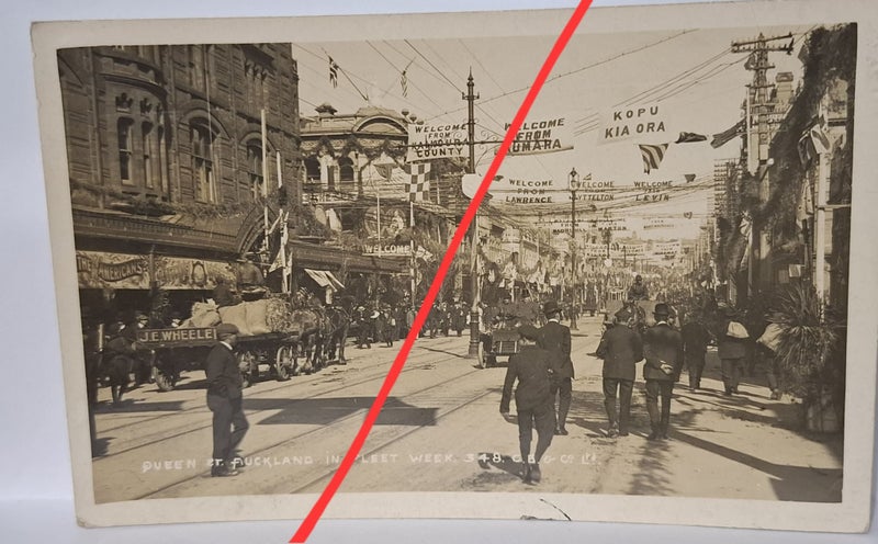 Queen Street Auckland Fleet Week NZ Postcard 348 .. KP 6436 Carousel 1