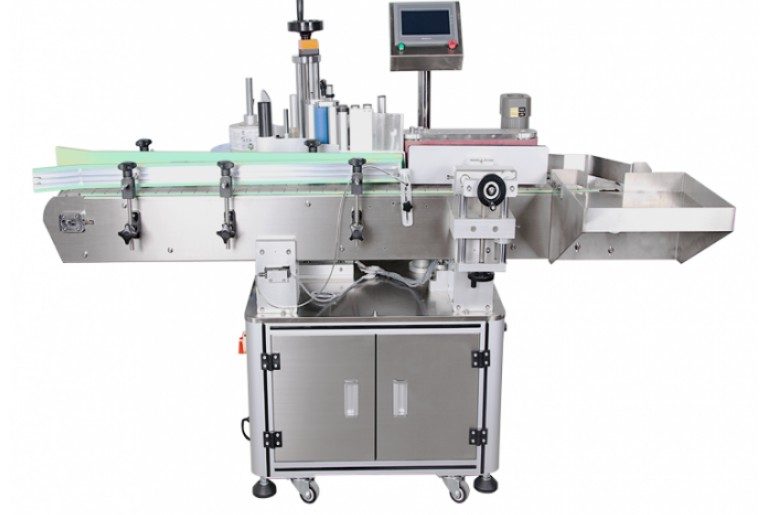 FK803 Bottle labeller with label printer Carousel 1