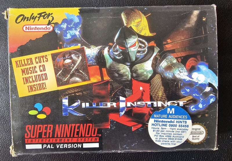 Killer Instinct - Super Nintendo (SNES) - including very rear "Pink disclaimer" Carousel 2
