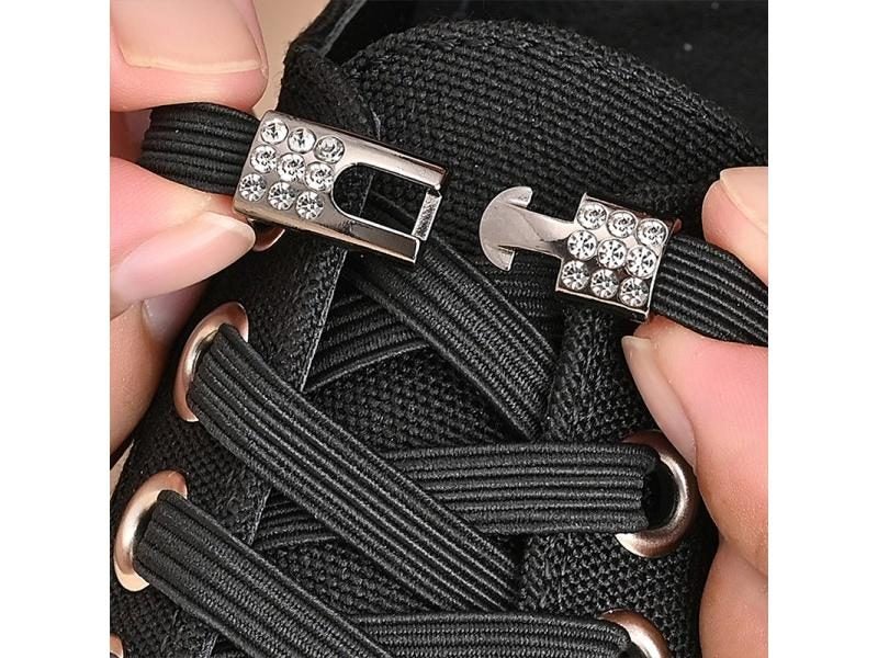 Elastic Diamond Buckle Shoelaces For Sports And Casual Shoes Carousel 2