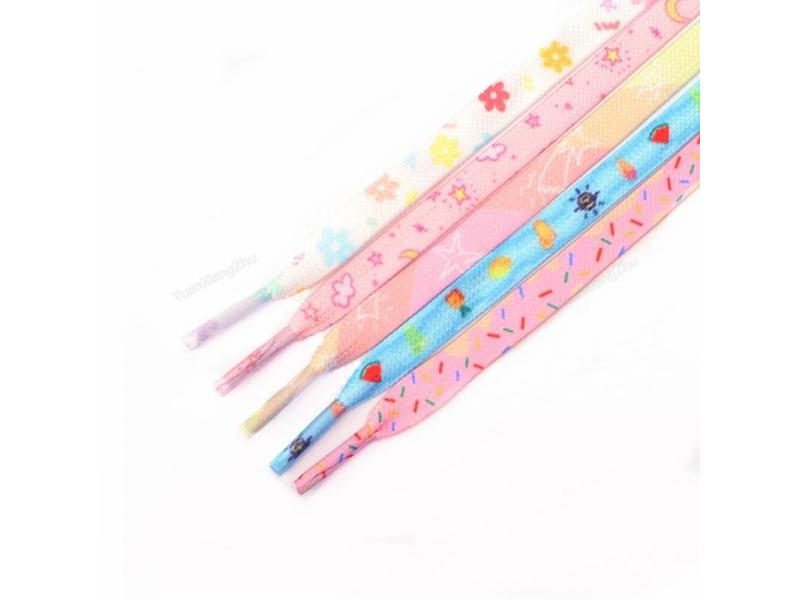 Fashion Girl Sneakers Shoelaces 0.8cm Width 120/140/160CM Carousel 2