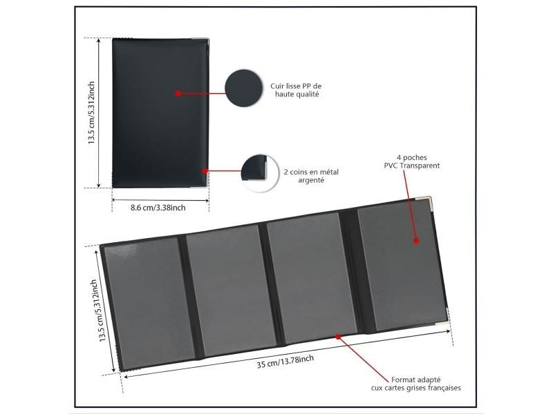 Transparent Vehicle Document Holder For Car/Motorcycle Papers Carousel 1