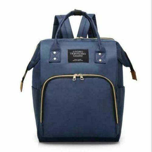 Baby Diaper Nappy Changing Mummy Bag Rucksack Hospital Maternity Backpack BLUE Carousel 1