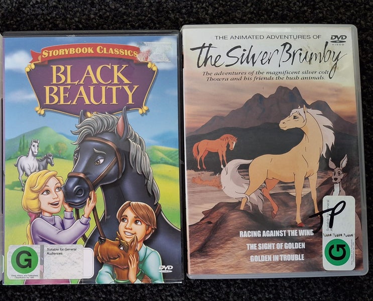 2 x kids DVDs - Black Beauty, The Silver Brumby