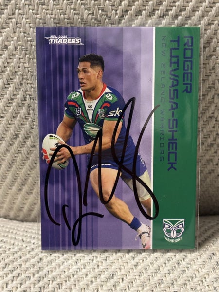 $1 S=R !! **TRIO OF IP SIGNATURES!!!** ROGER TUIVASA-SHECK - NZ WARRIORS Carousel 4