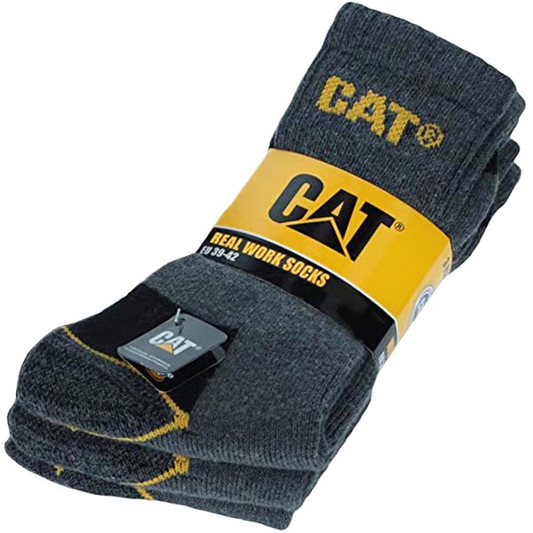 3 Pairs of CAT Caterpillar Heavy Duty Work Socks Carousel 1