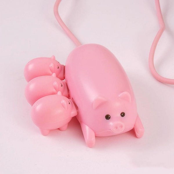 Office Supplies School Supplies Cute USB 2.0 Hub Mummy Pig USB Hub With 3 Pig Carousel 1