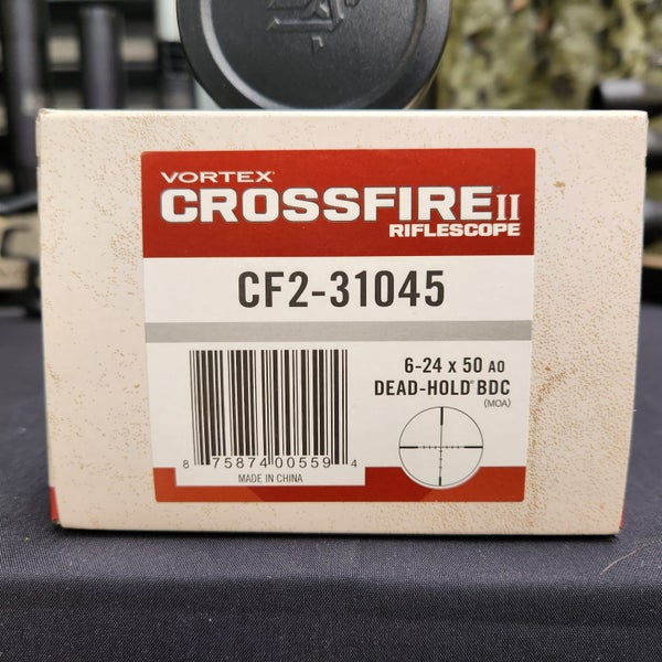 Vortex Crossfire II 6-24×50 AO Riflescope with Dead-Hold BDC Reticle Carousel 2