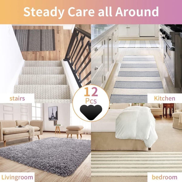 School Supplies 12 Sets Of Carpet Away Slip Stickers, Double-sided Away Slip Carousel 6
