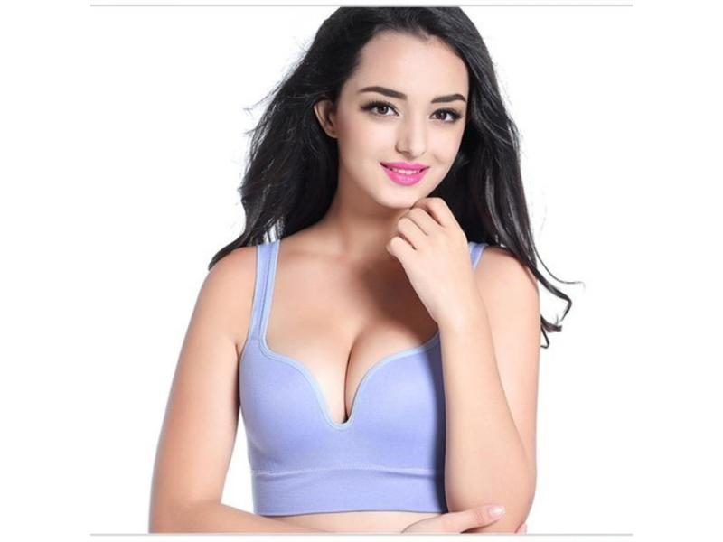 Wireless Padded Bralette Push Up Sports Bra For Workout Carousel 1