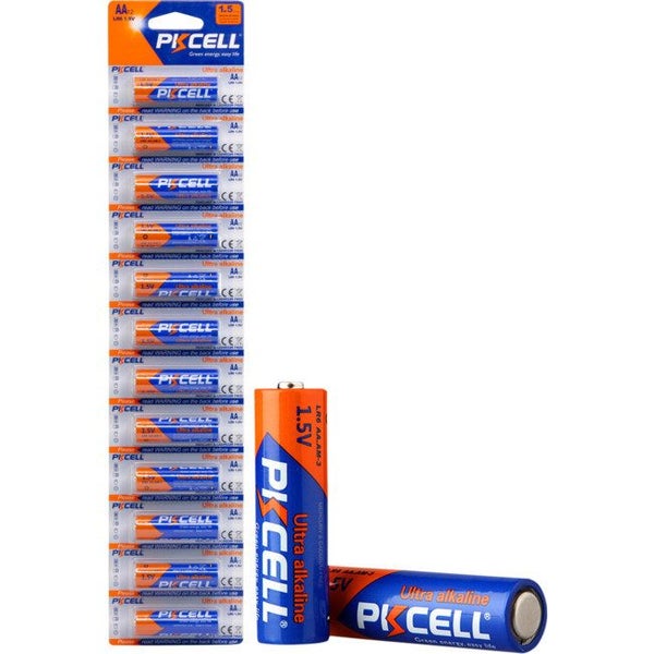PKCELL 1.5V Ultra Alkaline Aa Battery 12Pk Lr6 Ultra Digital Carousel 1