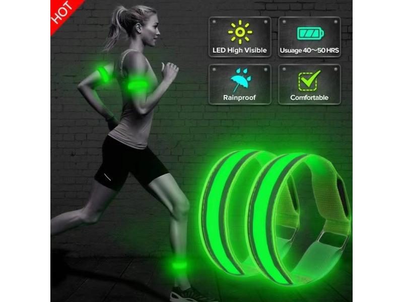 Waterproof LED Reflective Armbands For Outdoor Activities Carousel 2