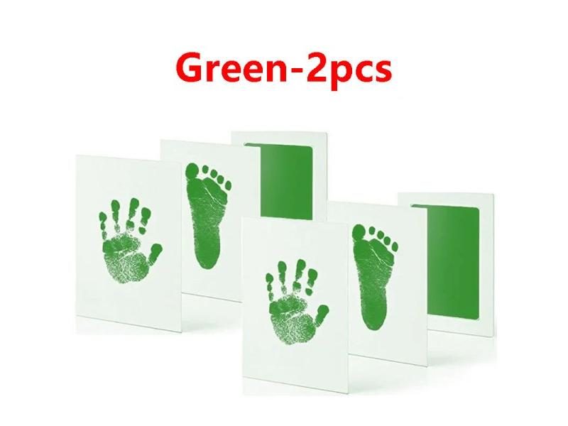 124pcs Non-Toxic Baby Handprint Footprint Kit For Gifts Carousel 1