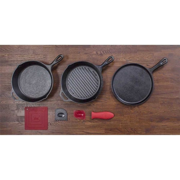 Lodge Essential Cast Iron Pan Set 6pce Carousel 2