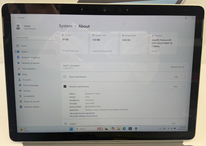 Microsoft Surface Go 3 Tablet Carousel 2