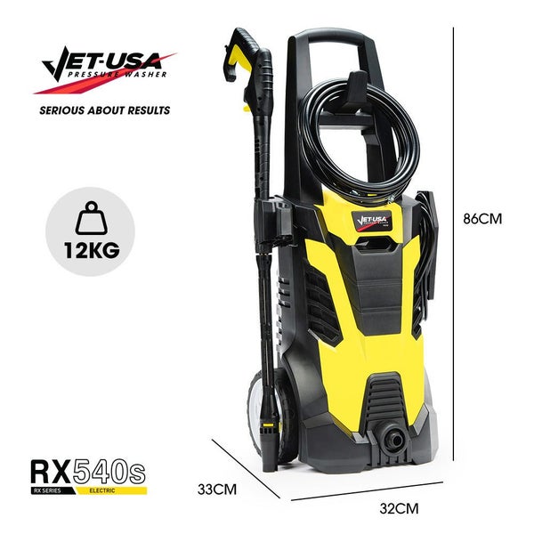 Jet-Usa Rx540s Electric High Pressure Washer 2900Psi Nozzles Brush Head Deck Cle Carousel 2