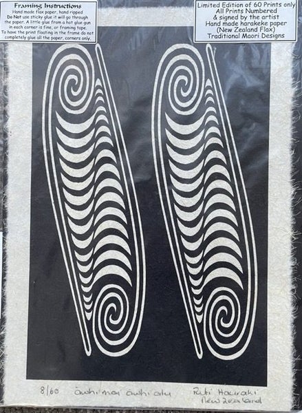 Limited Edition prints by famous Maori Artist - Puti Hauraki Carousel 2