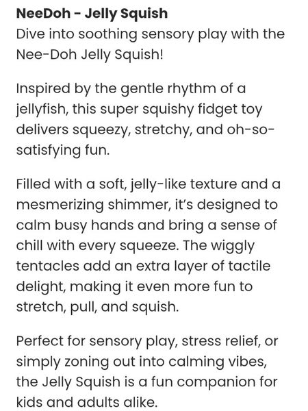 NeeDoh Jelly Squish - Genuine - New in Box- Pink Carousel 6