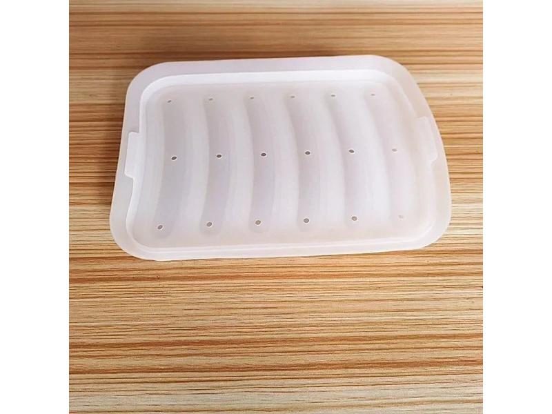 6 Cavity Silicone Sausage Maker Mould With Lid For Kitchen Carousel 1