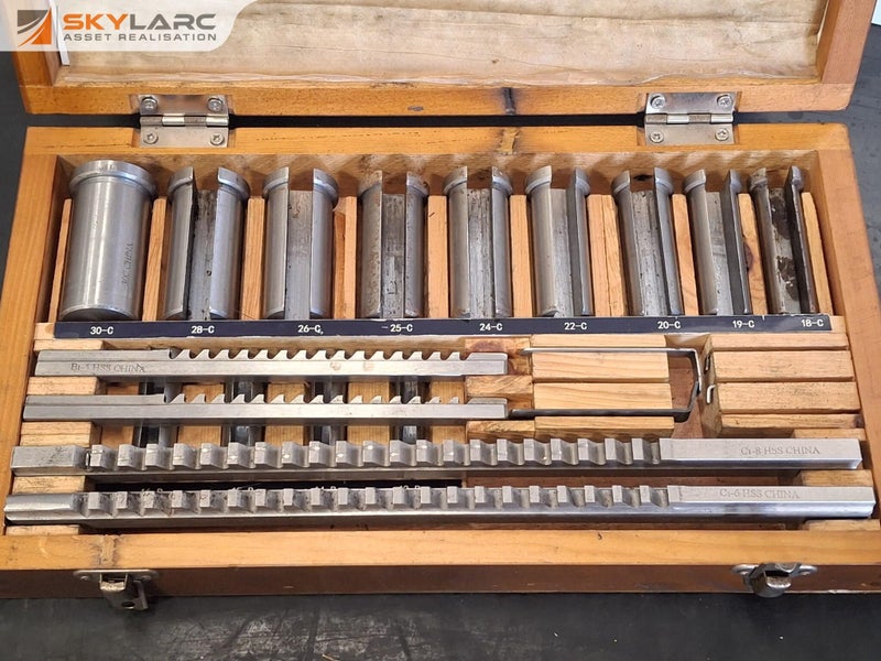 Gear cutter and rack cutter set in wooden box Carousel 1