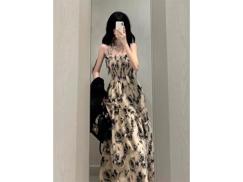 Women's Summer Floral Long A-Line Beach Skirt Carousel 2