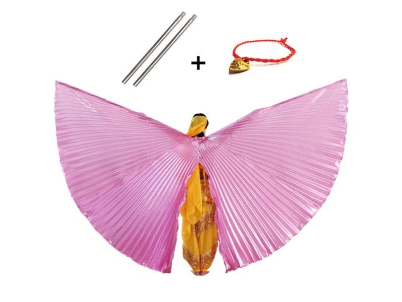 Adult Women Child Belly Dance Isis Wings Costume With Sticks Carousel 2