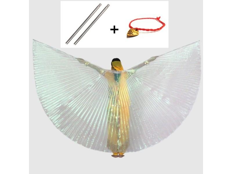 Adult Women Child Belly Dance Isis Wings Costume With Sticks Carousel 1