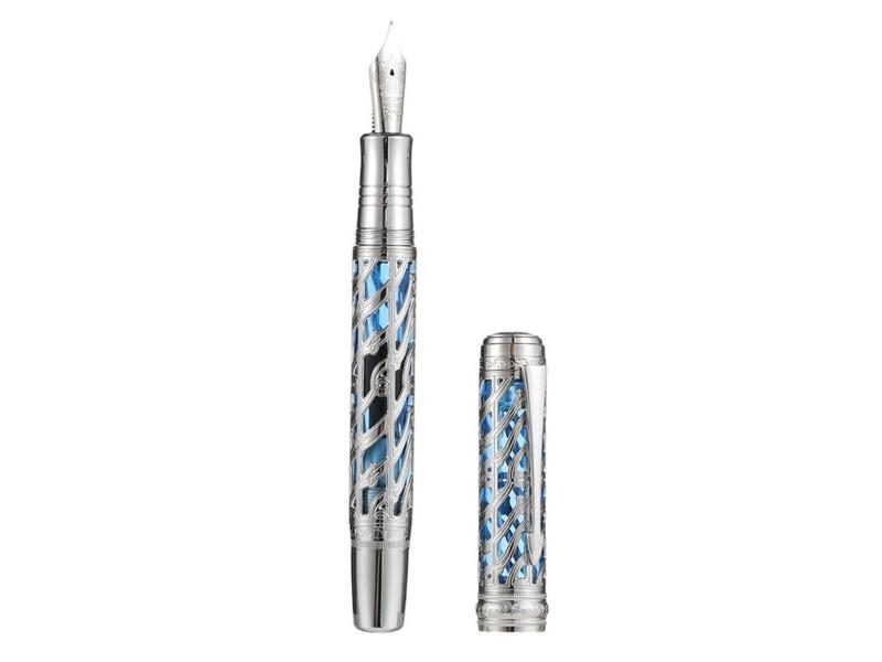 Metal Hollow Piston Fountain Pen 35# Nib For School Office Carousel 1